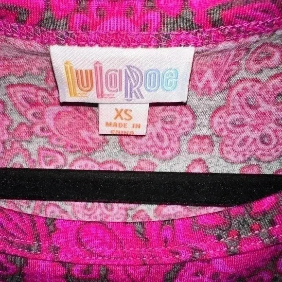 Lularoe XS grey & Fuchsia abstract floral Julia pencil dress. NWT . So pretty! - Picture 3 of 8